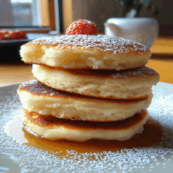 Fluffy Japanese Soufflé Pancakes