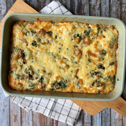 Ground Elder &amp; Potato Bake