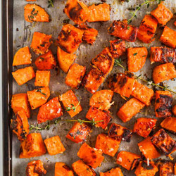 Parmesan Roasted Sweet Potatoes