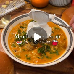 Meatball Orzo Soup