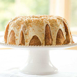 Coconut Bundt Cake With White Chocolate-coconut Glaze
