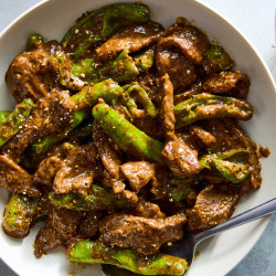 Peppery Beef and Shishito Stir-Fry