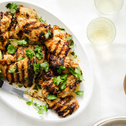 Grilled Za’atar Chicken With Garlic Yogurt And Cilantro