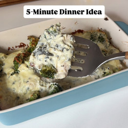 Spinach Artichoke Baked Chicken With Broccoli