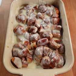 Soft Pretzel Bites Cinnamon Roll Casserole