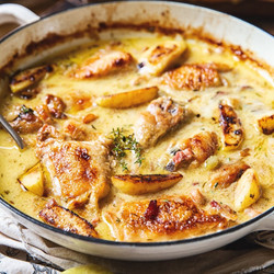 French Chicken Casserole A La Normande