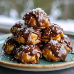 No-bake Salted Caramel Pretzel Bites
