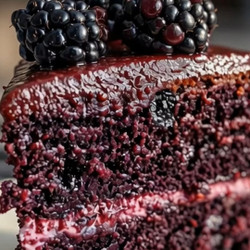 The Dreamiest Blackberry Velvet Cake