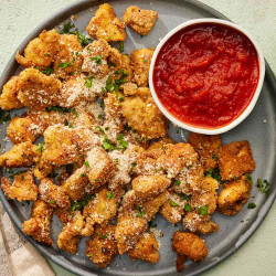 Crispy Parmesan Chicken Bites