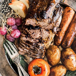 Dutch Oven Apple Cider Brisket