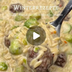 Rosenkohl-hackbällchen Pfanne