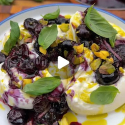 Blueberry Burrata Bruschetta