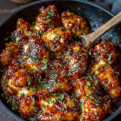 Spicy Korean Chicken With Cheesy Topping