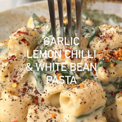 Garlic Lemon Chilli &amp; White Bean Pasta