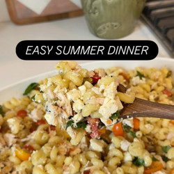 Hot Honey Feta Pasta Salad