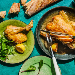 Marcella Hazan's Roast Chicken With Lemon Recipe