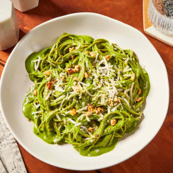Spaghetti With Creamy Lemon-spinach Sauce