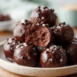 No-bake Cottage Cheese Brownie Batter Bites
