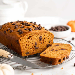 Vegan Chocolate Chip Pumpkin Bread