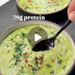 High Protein Broccoli Feta Soup
