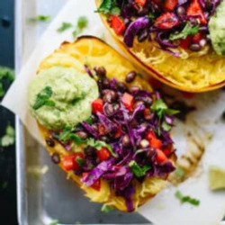 Spaghetti Squash Burrito Bowls