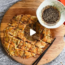 Korean-style Cabbage Pancake (yachaejeon)