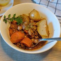 Slow Cooker Vegan Cholent