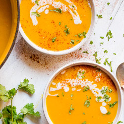 One-pot Coconut Curry Kabocha Squash Soup