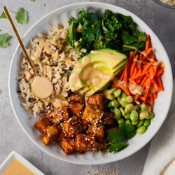 Asian Tofu Buddha Bowl