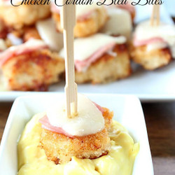 Chicken Cordon Bleu Bites