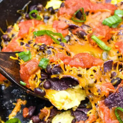 Southwestern Egg &amp; Black Bean Skillet