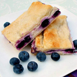 Blueberry Crescent Roll Cheesecake Bars