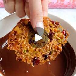 Pistachio, Orange &amp; Cranberry Florentines