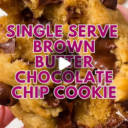 Single Serve Brown Butter Chocolate Chip Cookie