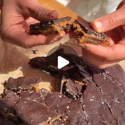 Miso Peanut Seedy Date Bark
