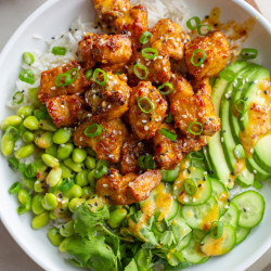 Chili Crunch Tofu Bowls