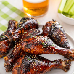 Sweet &amp; Sticky Baked Chicken Drumsticks