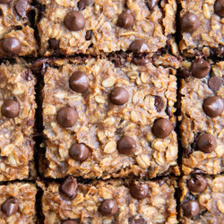 Banana Peanut Butter Oat Bars