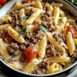Rotel and Ground Beef Pasta