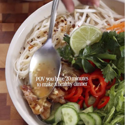 Chili Lime Vermicelli Noodle Bowl