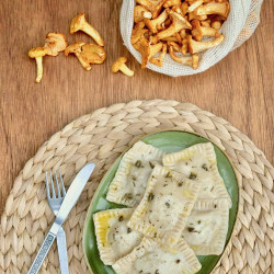 Vegan Chanterelle Ravioli