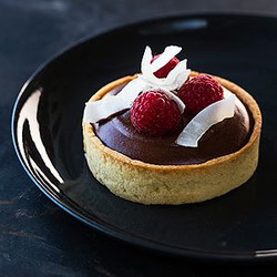 Coconut, Raspberry And Chocolate Tart - Chef Recipe By Kirsten Tibballs