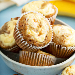 Cream Cheese Banana Muffins