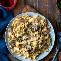 Instant Pot Beef Stroganoff