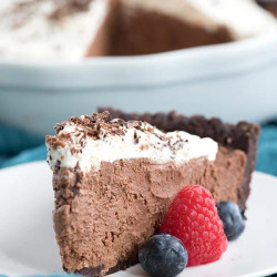 Keto Chocolate Mousse Pie