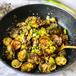 Easy Roasted Broccoli Zucchini With Miso Recipe
