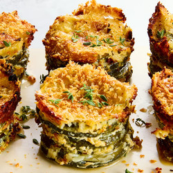 Crispy Zucchini Stacks