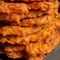 Crispy Butternut Squash Fritters With Garlic Dip
