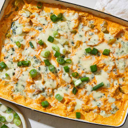 Buffalo Chicken &amp; Cauliflower Casserole