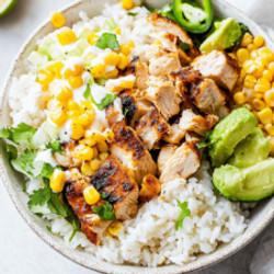 Street Corn Chicken Rice Bowl Recipe